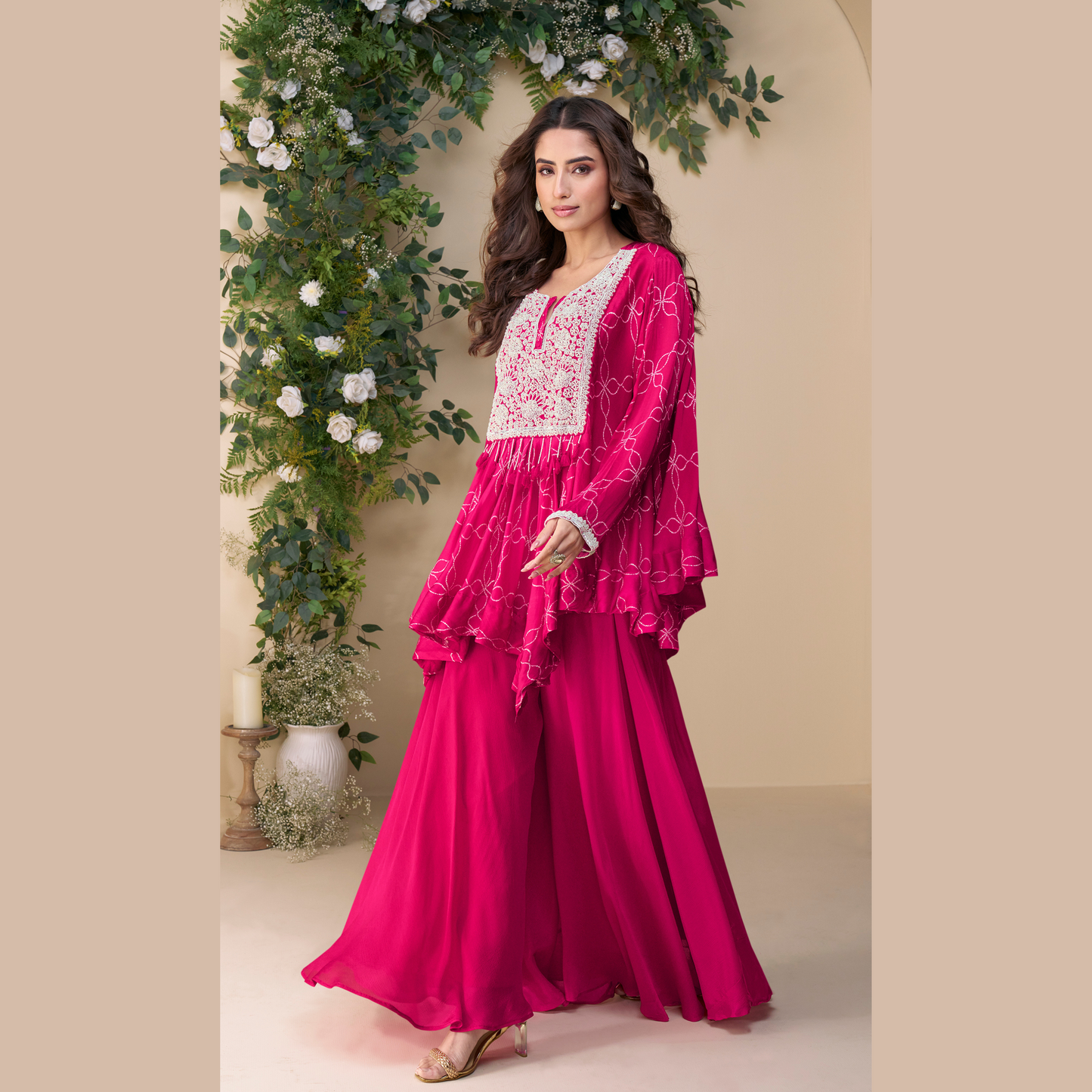 Gulnaar Gulabi Kurta with Palazzo set
