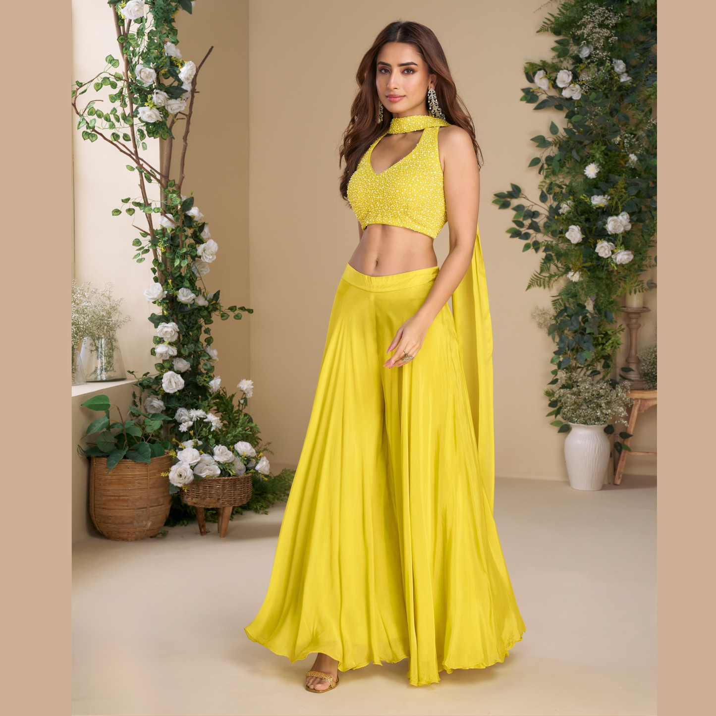Chandani Haldi festive lehenga