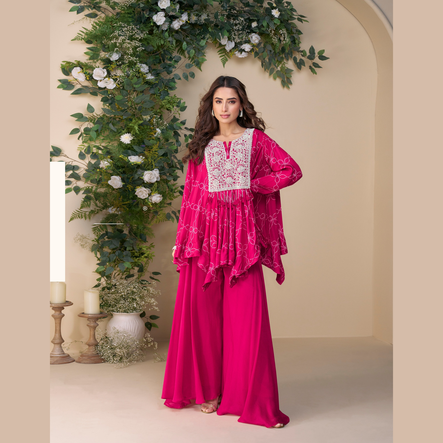Gulnaar Gulabi Kurta with Palazzo set