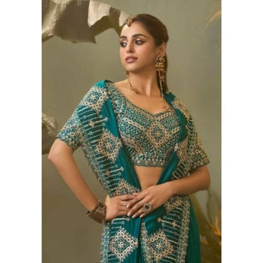 Amaira Emerald Classic Embroidered Saree