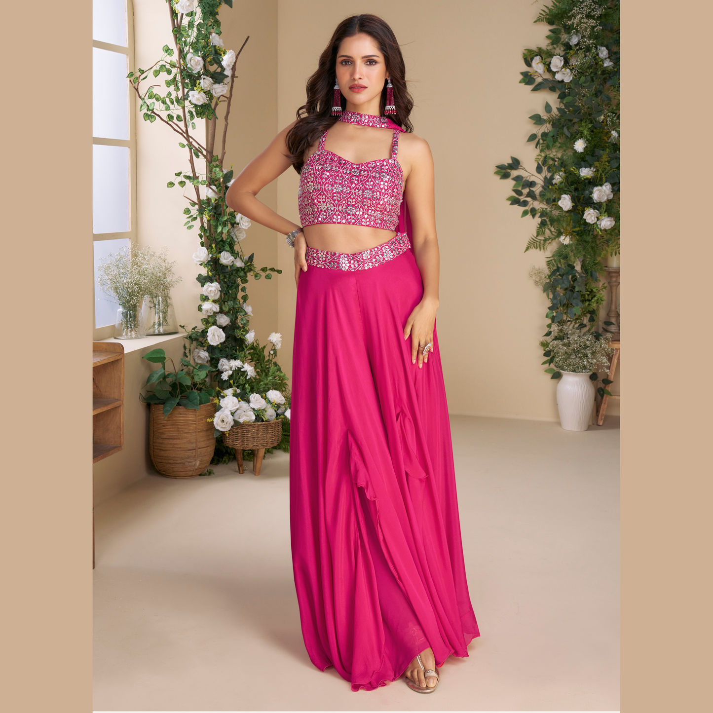Gulab Raas festive lehenga