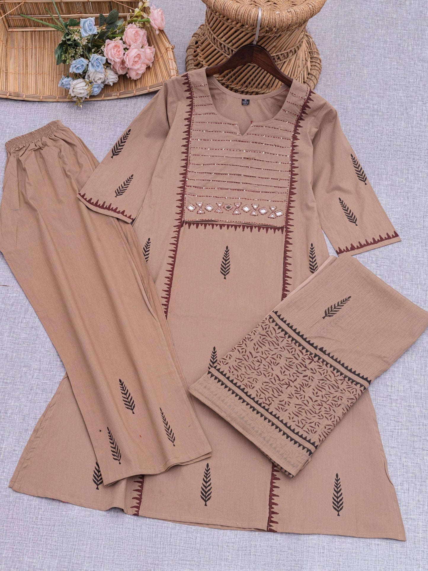 Vasudha Handcrafted Cotton Suit Set