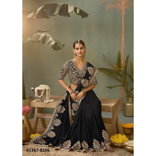 Zara Noir Luxe Party Saree