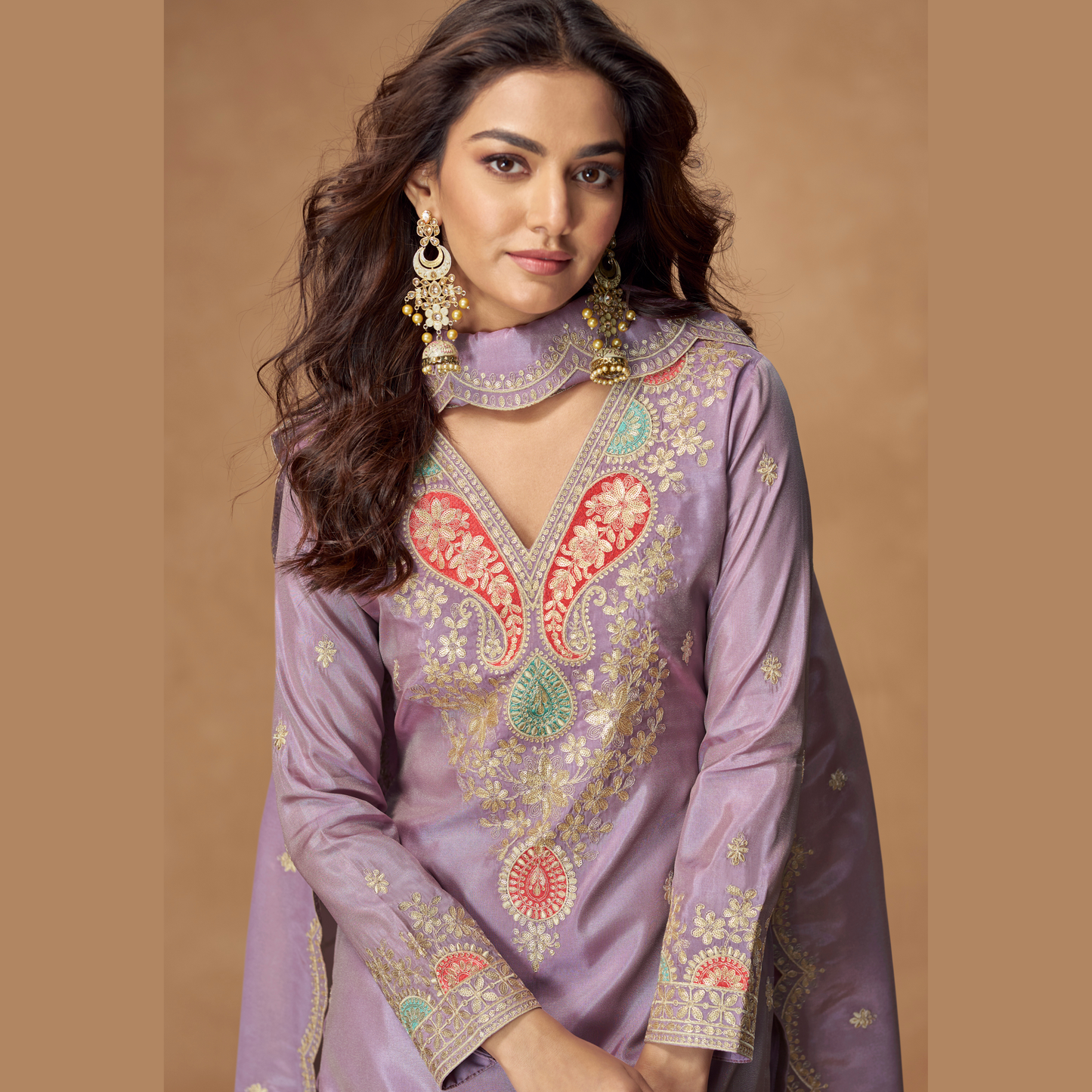 Lavya Kurta with Palazzo & Dupatta Set