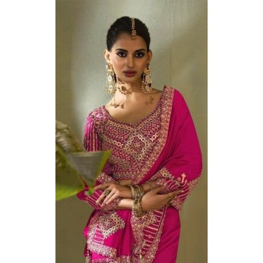 Mehira Pink Festive Charm Saree