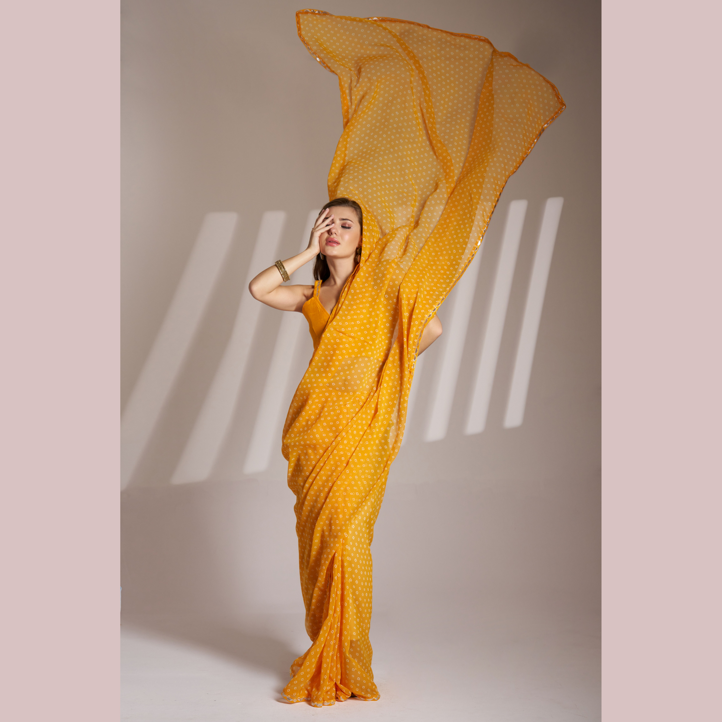 Stylish Printed Georgette Saree