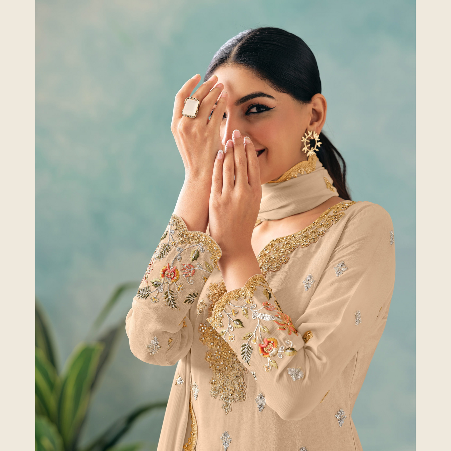 Gulnoor Grace Kurta with Palazzo
