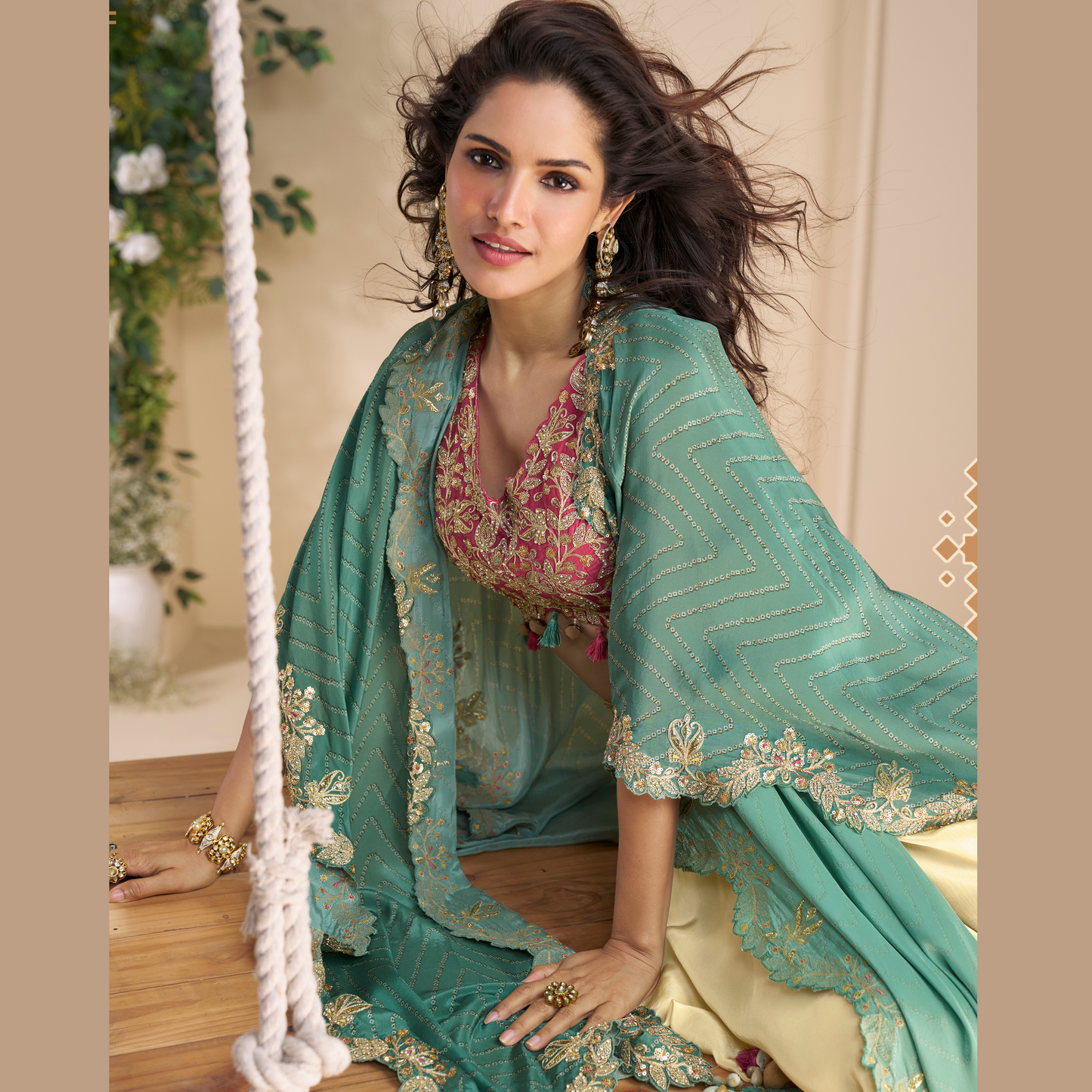 Noor-E-Gul modern Indo-fusion co-ord sets