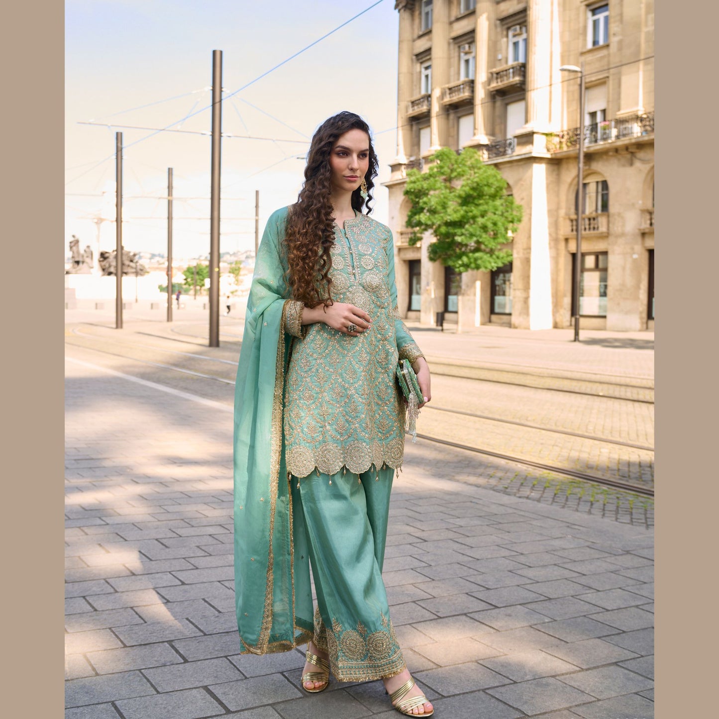 Emerald Mist Regal Suit Salwar Set