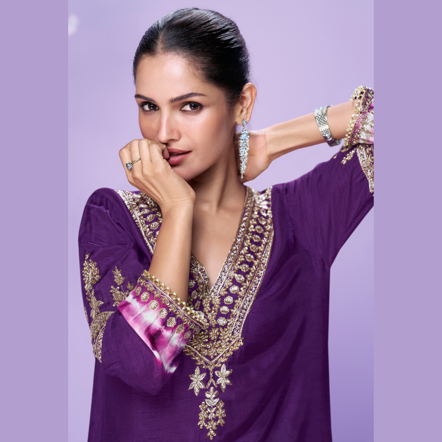 RaatRani Kurta with White Pant