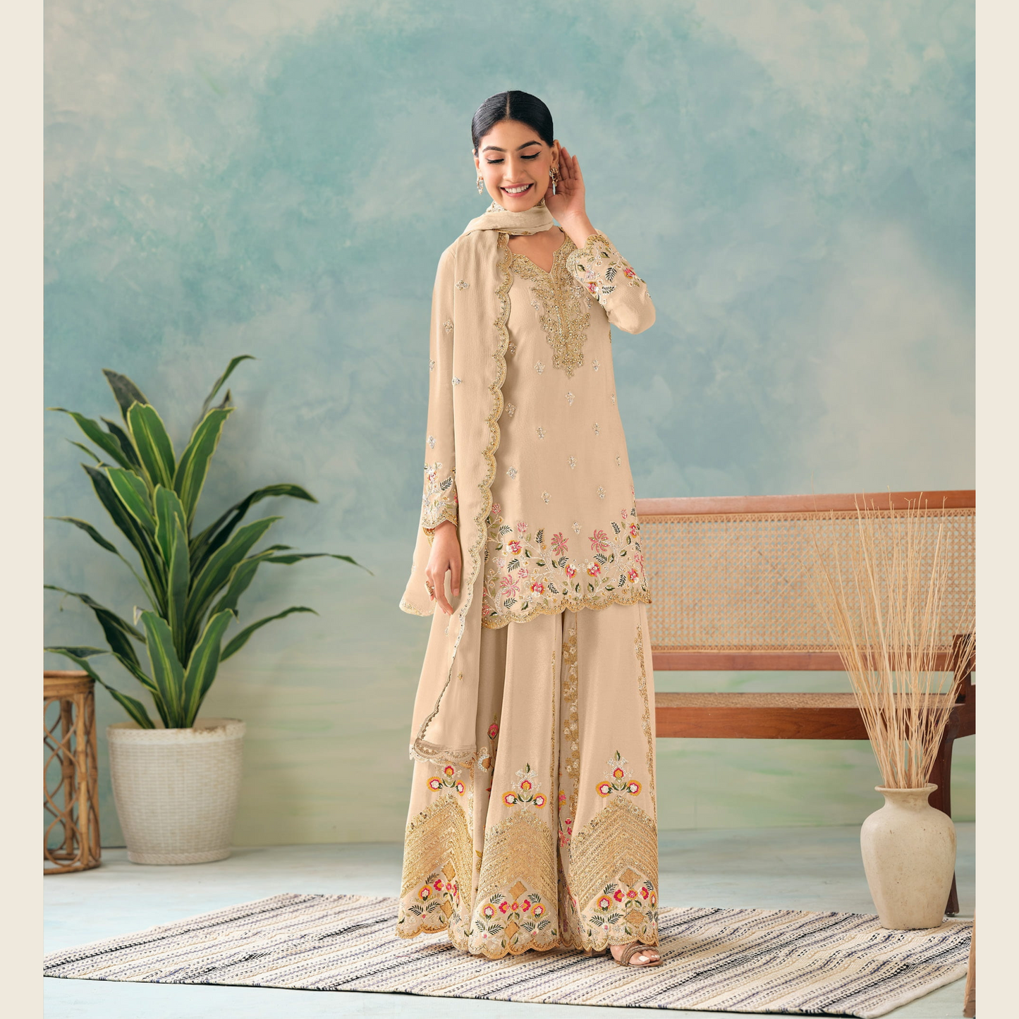 Gulnoor Grace Kurta with Palazzo