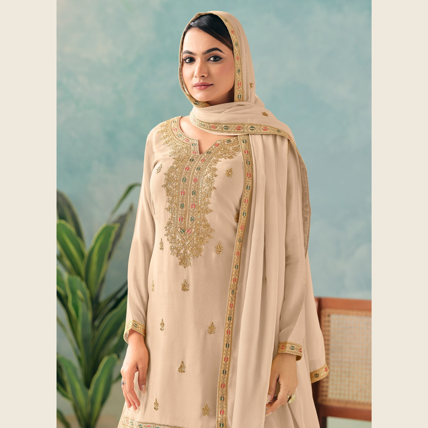 Heer Mahal Peplum Kurta with Gharara