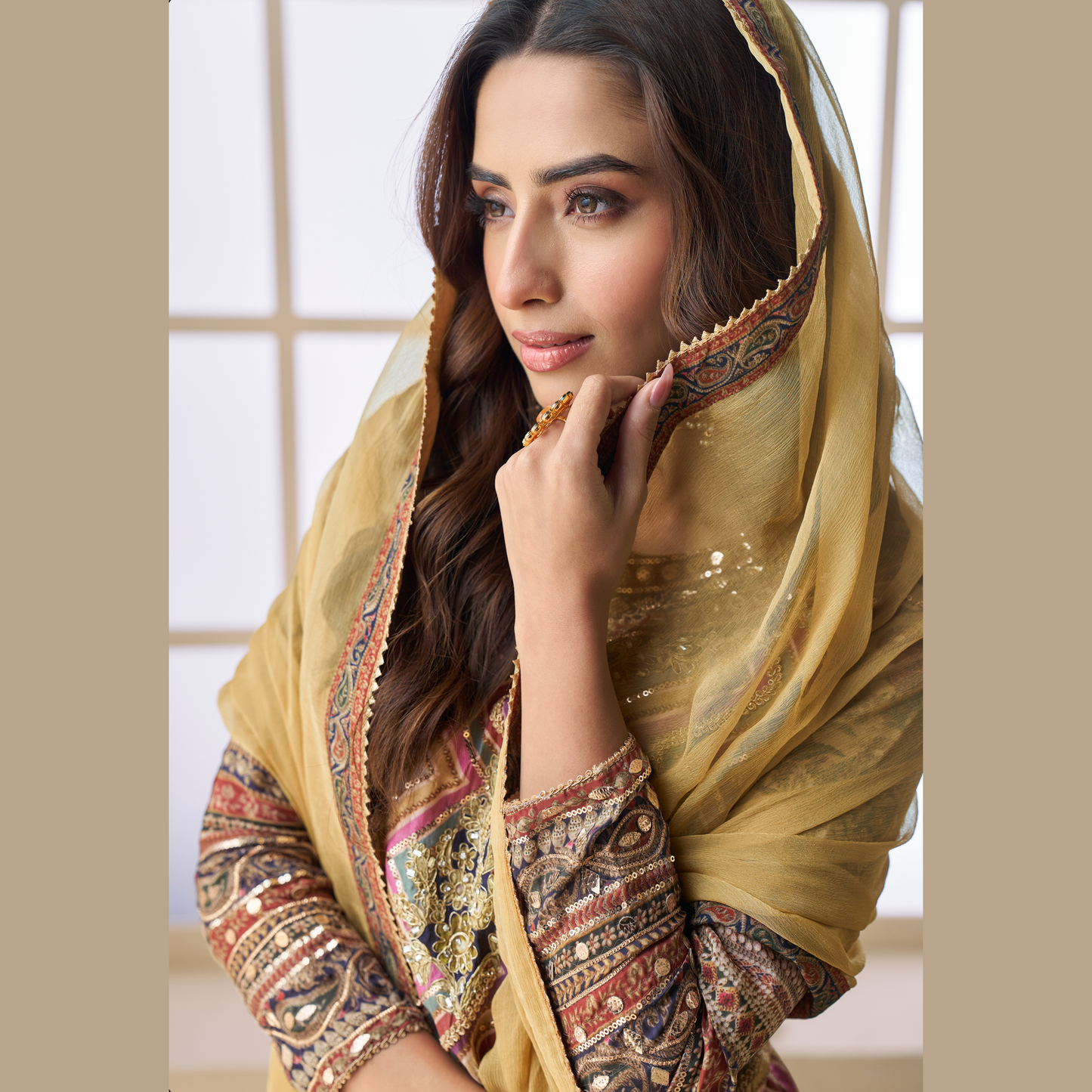 Zooni Sharara Silk Suit Sets
