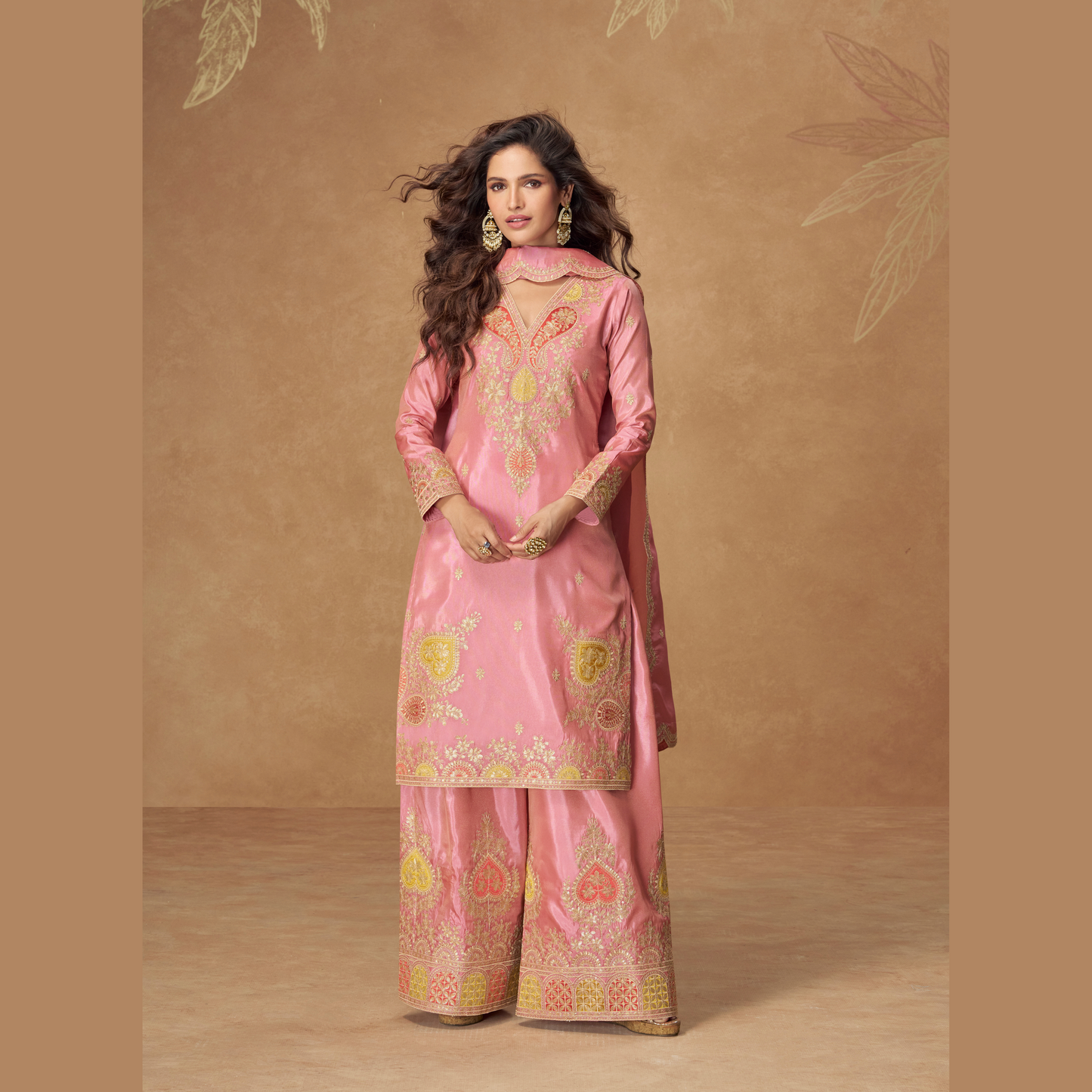 Vamika Kurta with Palazzo & Dupatta Set