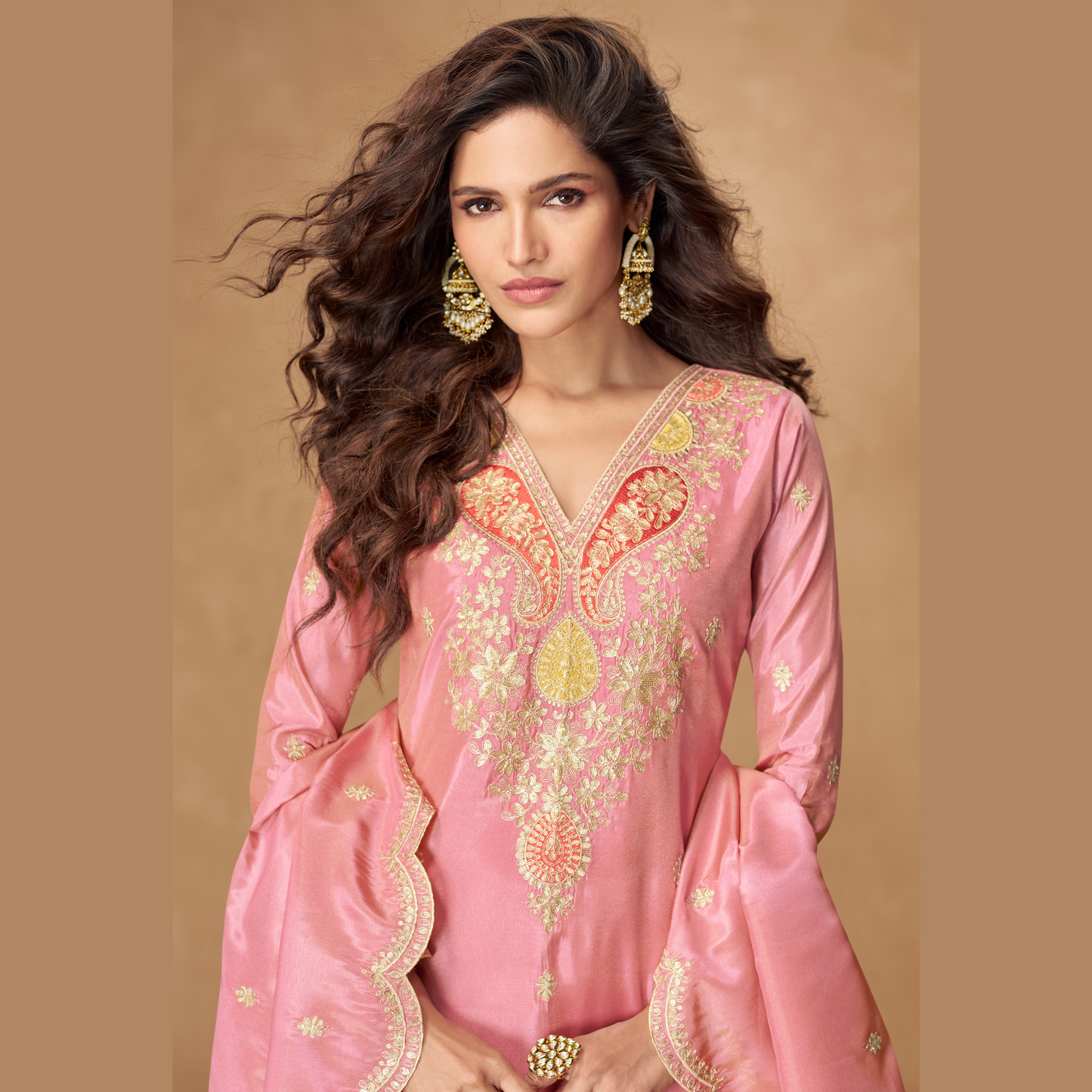 Vamika Kurta with Palazzo & Dupatta Set