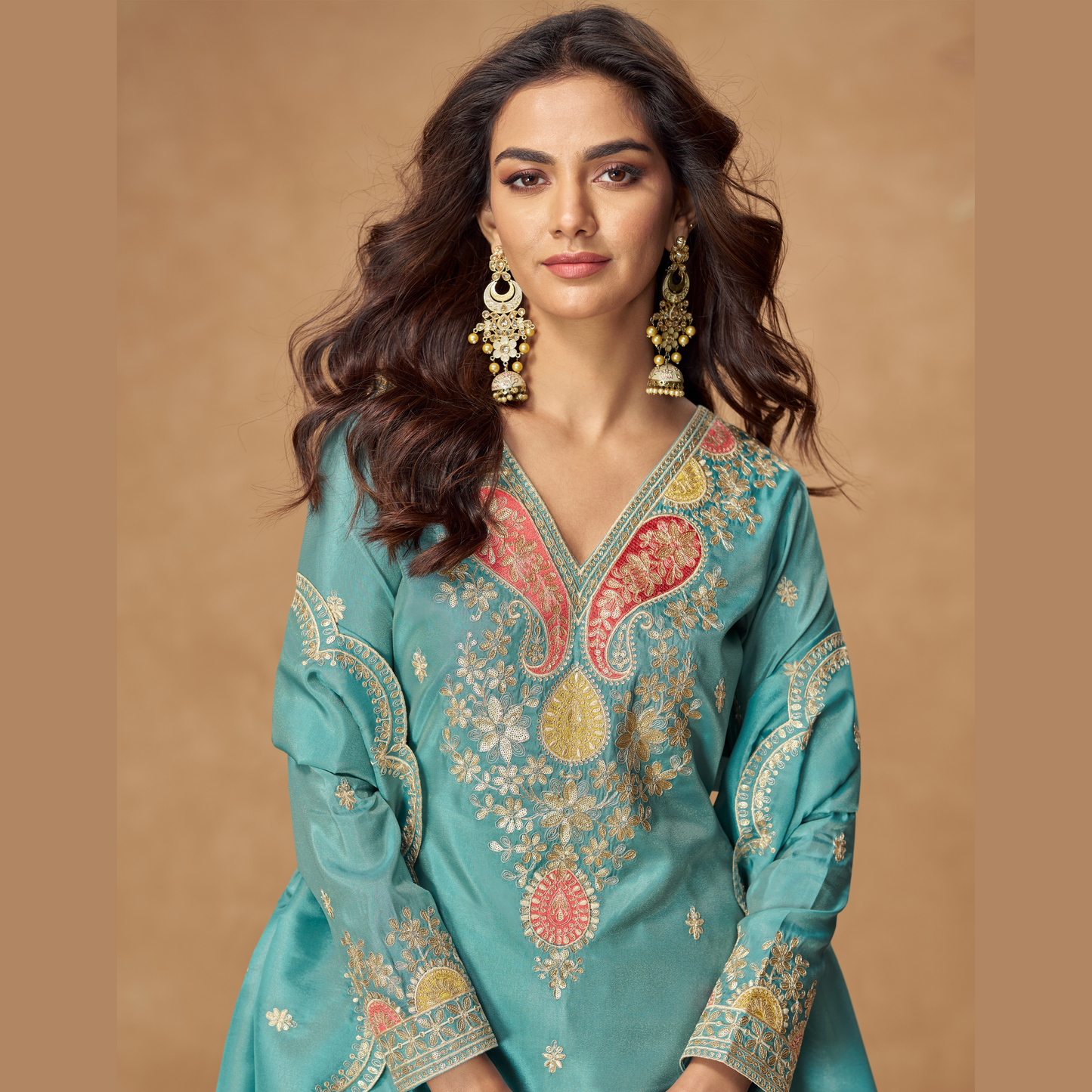 Tarini Kurta with Palazzo & Dupatta Set