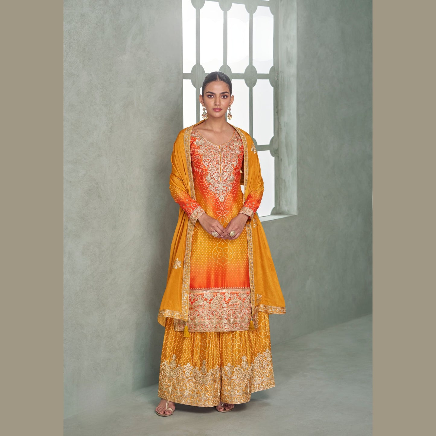 Zariyah Couture Chinon Elegance Salwar Suit