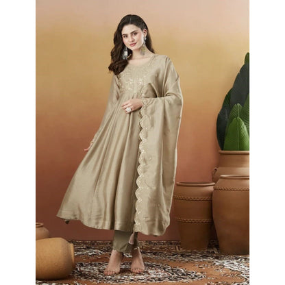 Zariah Gold  Embroidered Luxe Suit