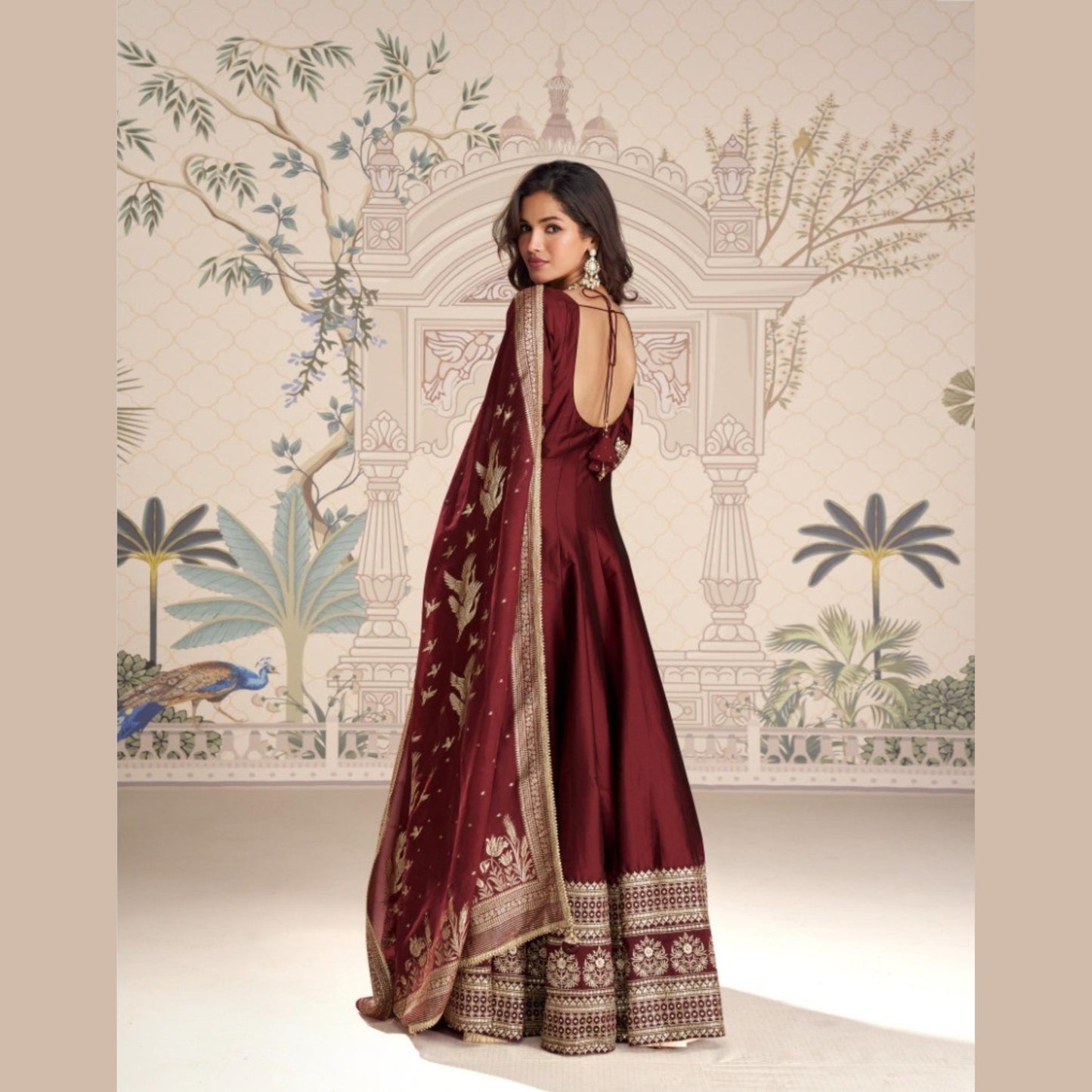 Ishara Royal Embroidered Gown
