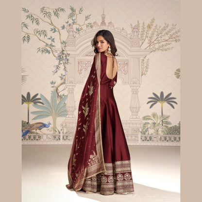 Ishara Royal Embroidered Gown