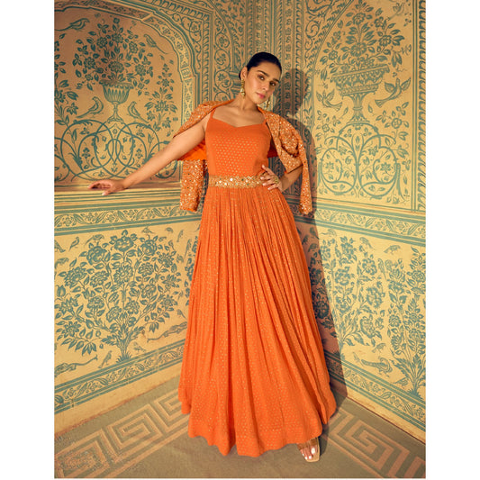 Elysian Ember Gown