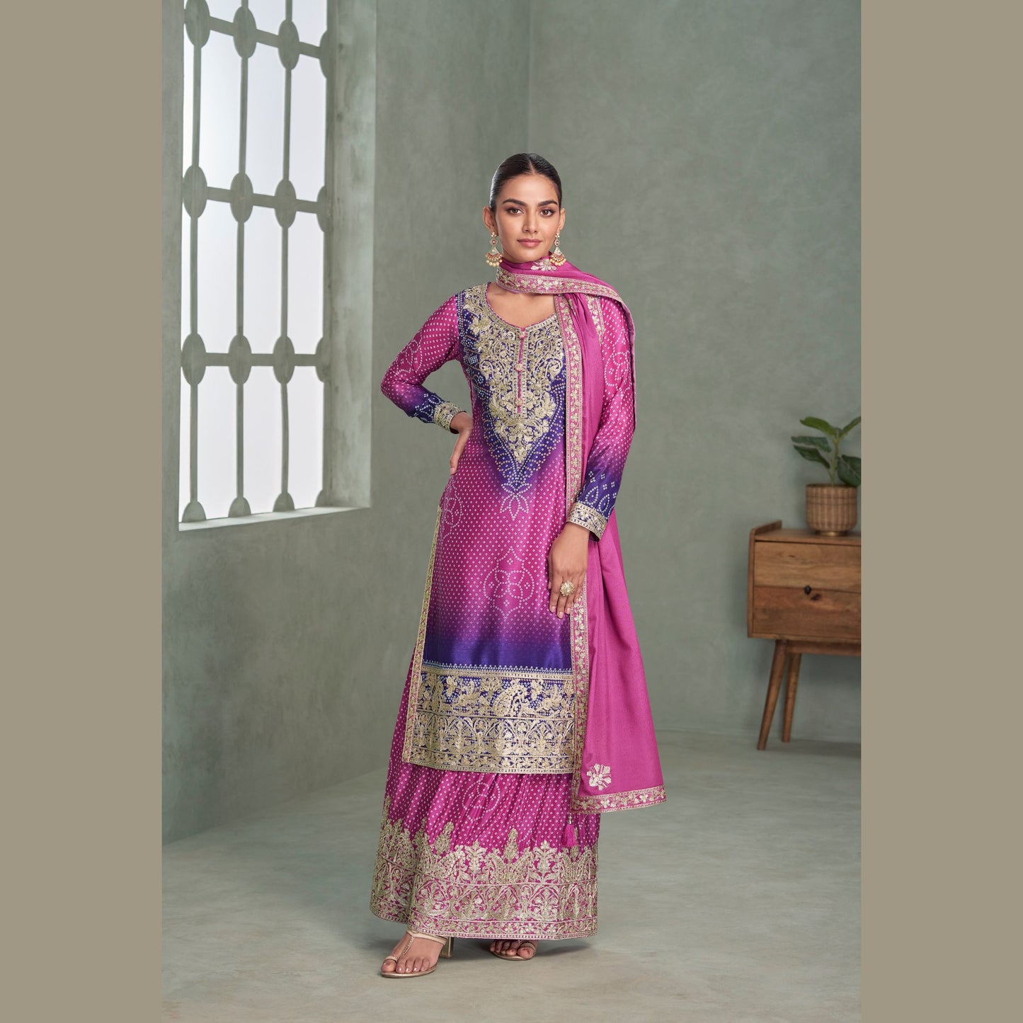 Aafreen Royal Chinon Treasure Salwar Suit
