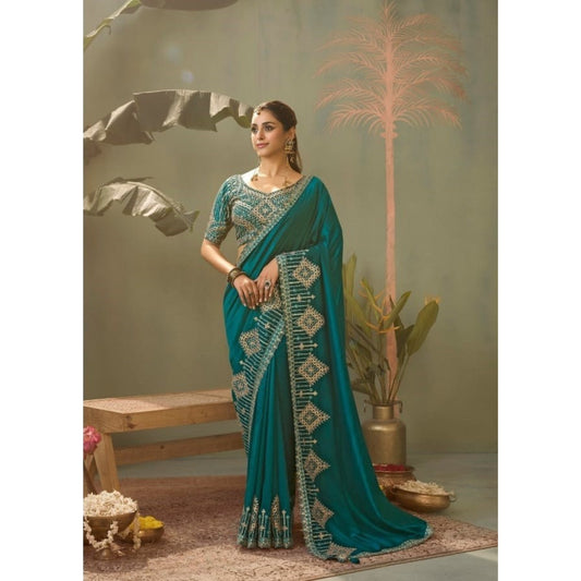 Amaira Emerald  Classic Embroidered Saree