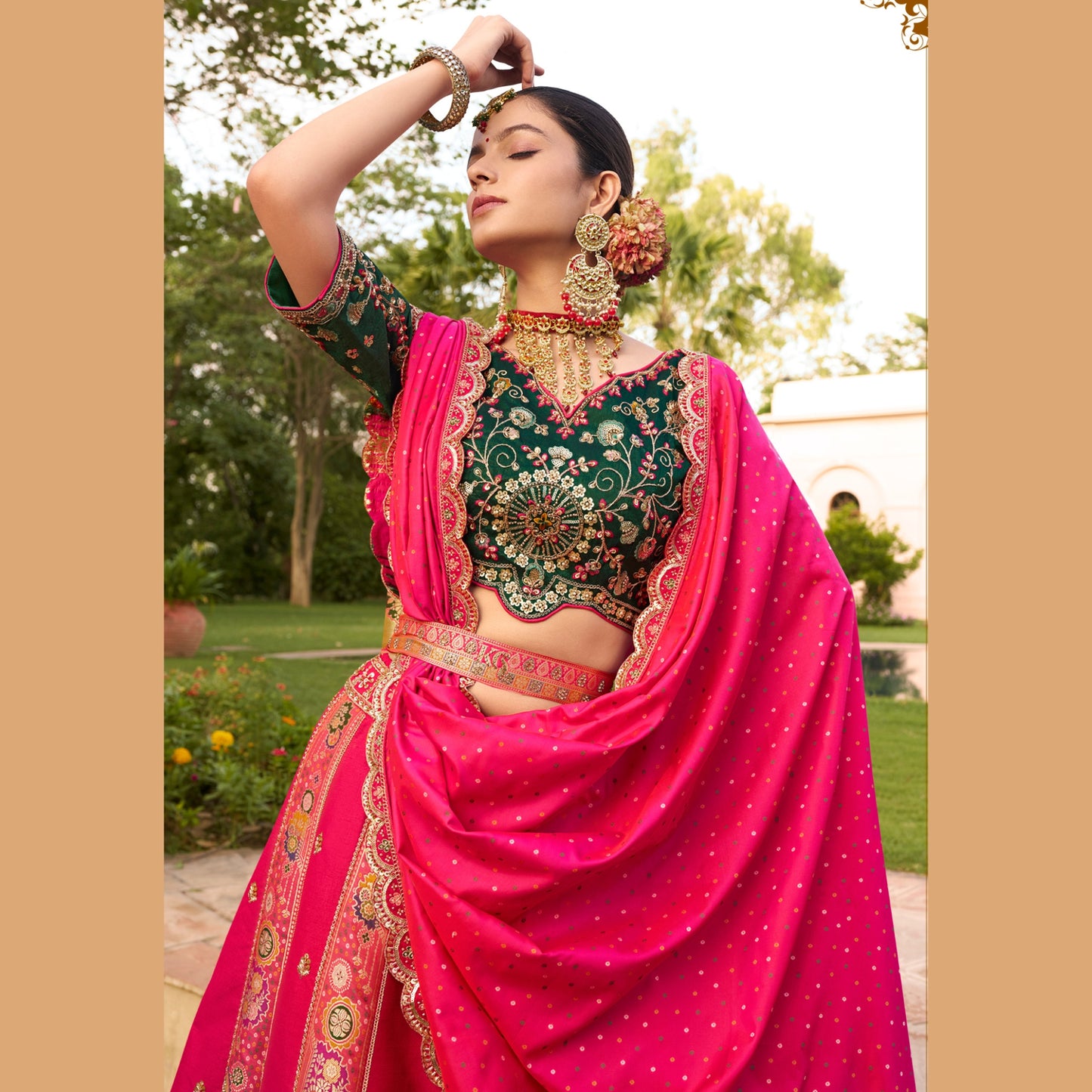 Gulnar Zariyah Bridal Ensemble Lehenga Set