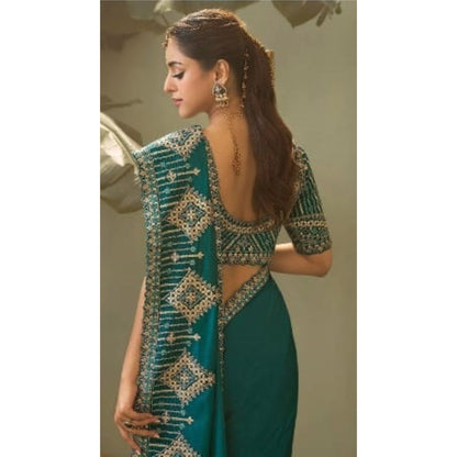 Amaira Emerald  Classic Embroidered Saree