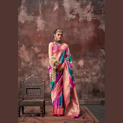 Rajwada Rangkaat Weaving Silk Saree