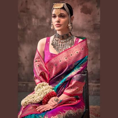 Rajwada Rangkaat Weaving Silk Saree