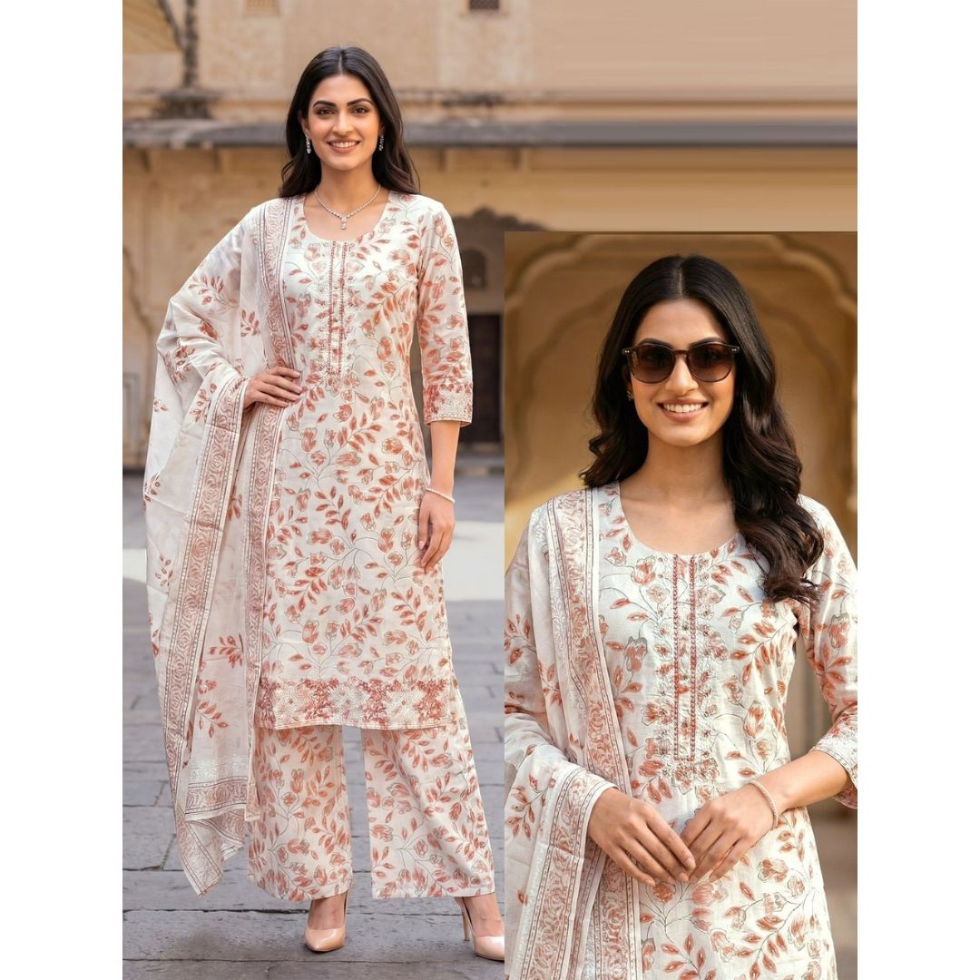 Noor Comfort Mal-Mal Cotton Suit Set