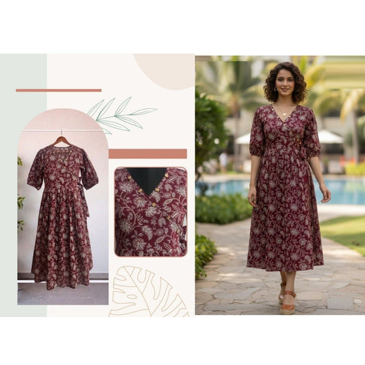Saanvi Flowy Cotton Maxi Dress