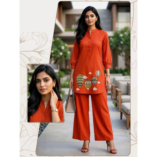 Desi Aura Heavy Dabbu Cotton Co-ord Set