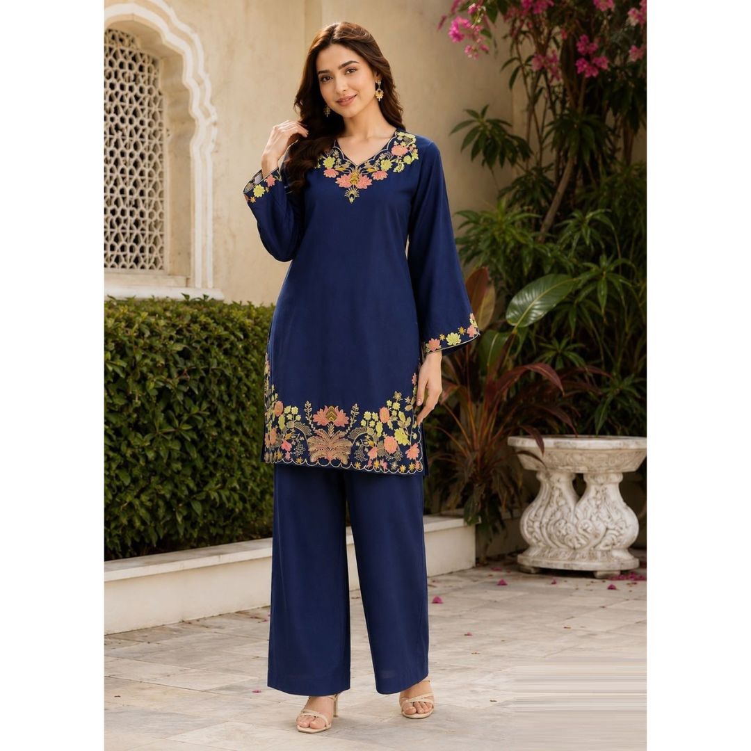 Shabnam Embroidered Rayon Co-Ord Set