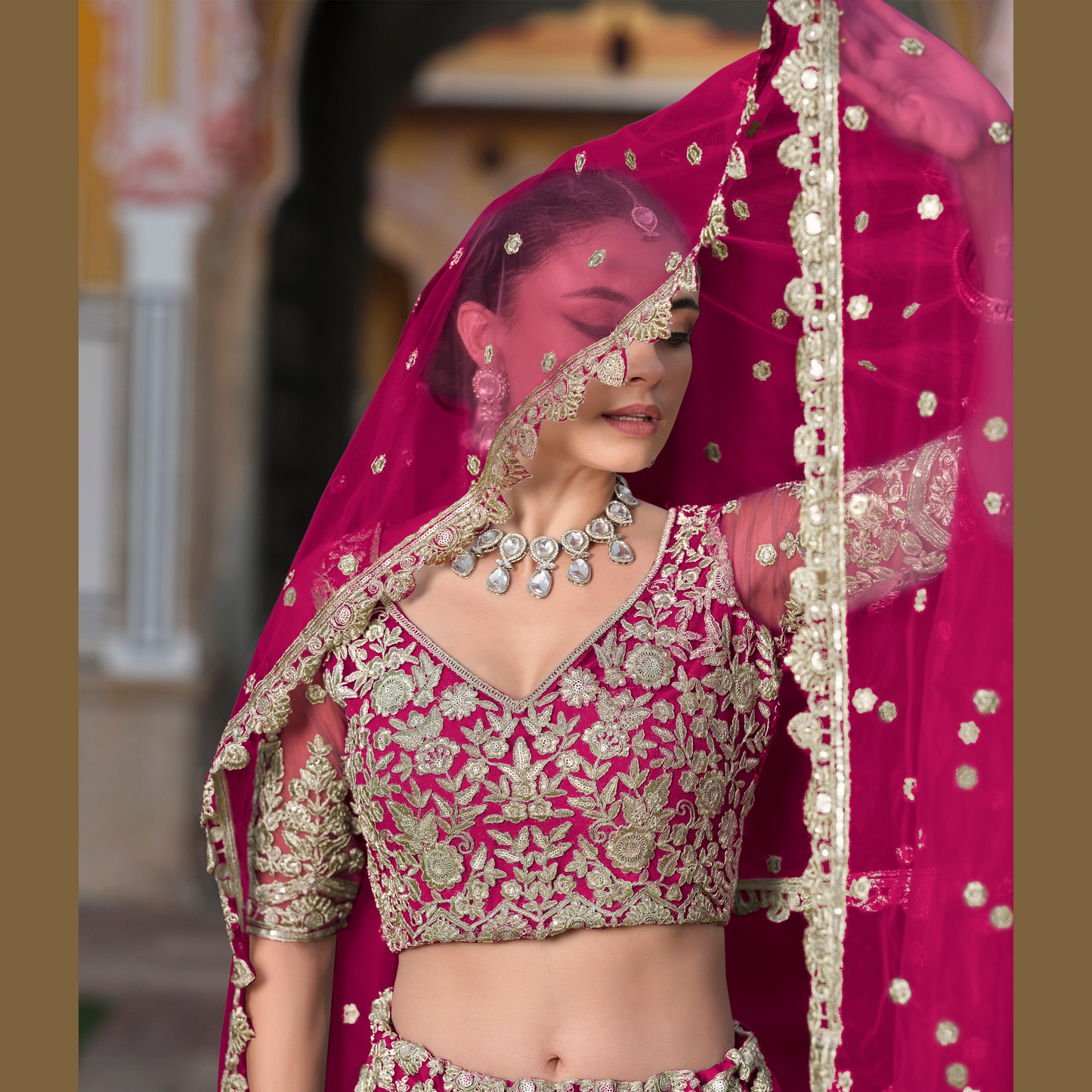 Designer Lahenga Choli Ruby Pink