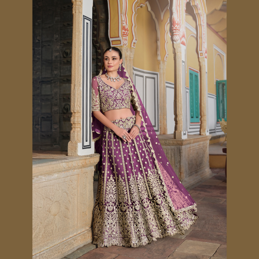 Designer Lehenga Choli Regal Purple