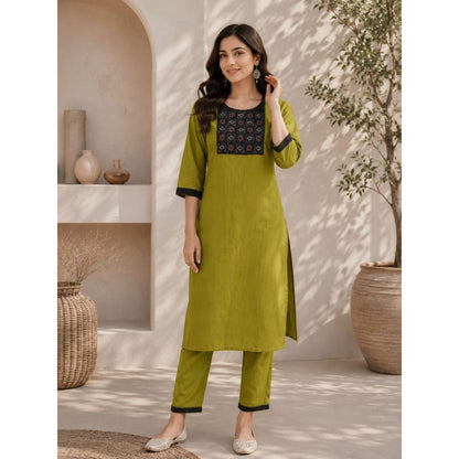 Kesar Slub Cotton Kurta Pant Set