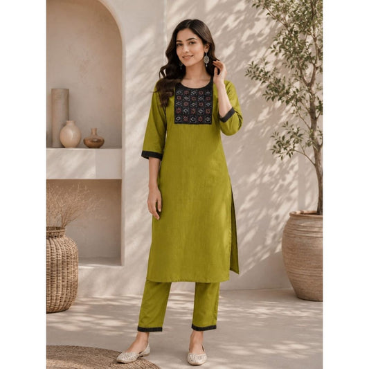 Kesar Slub Cotton Kurta Pant Set