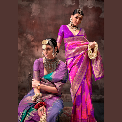 Rajwada Rangkaat Weaving Silk Saree