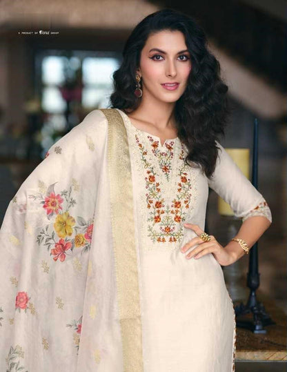 Ethereal Splendor Jacquard Silk Suit