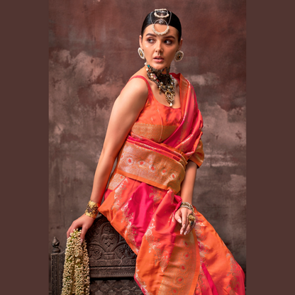 Rajwada Rangkaat Weaving Silk Saree