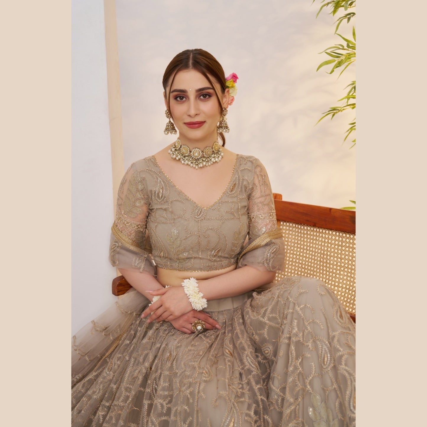 Marigold Gota Lehenga