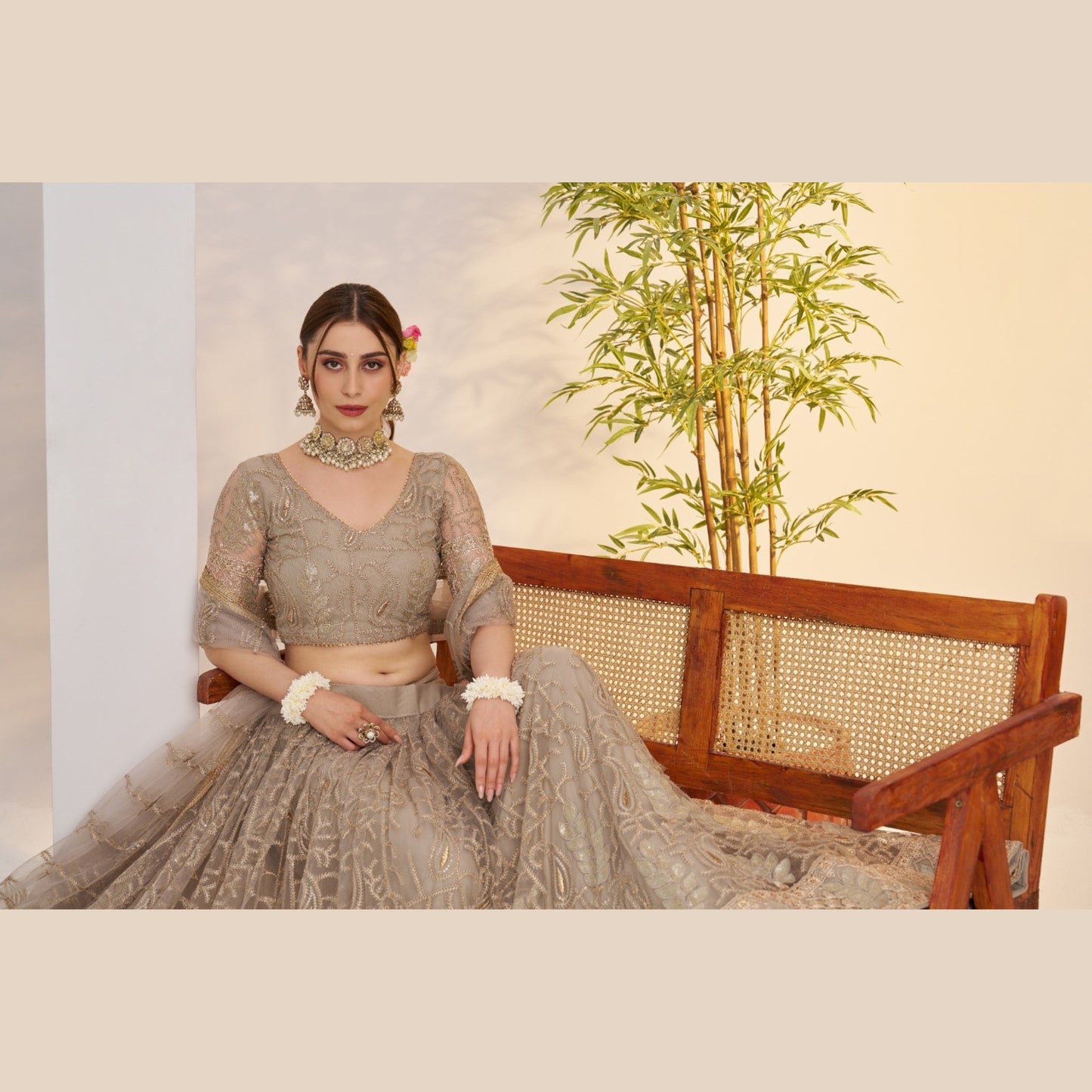 Marigold Gota Lehenga