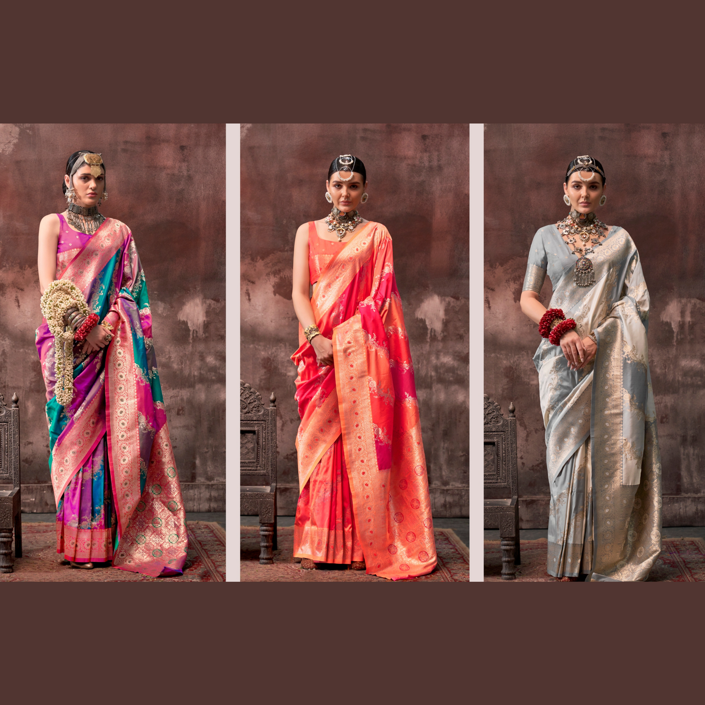 Rajwada Rangkaat Weaving Silk Saree