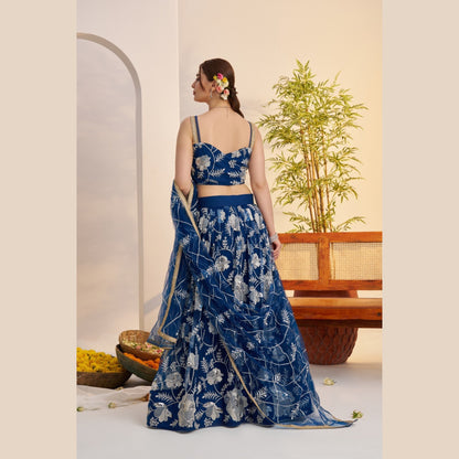 Isfahan Noir Lehenga