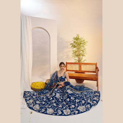 Isfahan Noir Lehenga