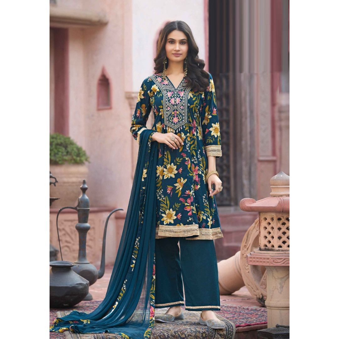 Rangriti Cotton Pant Suit Set