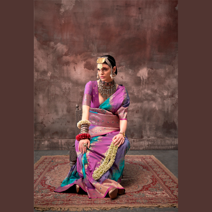 Rajwada Rangkaat Weaving Silk Saree