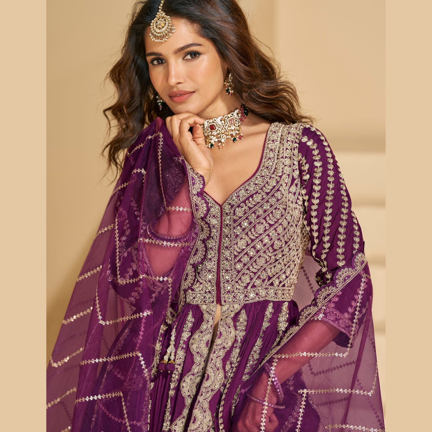 Regal Plum Majesty Gown